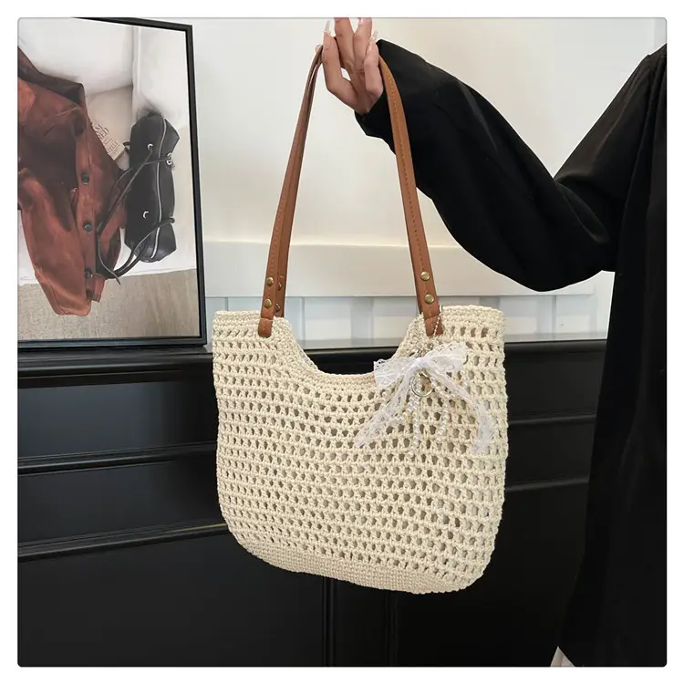 Cotton Woven Beach Bag for Women Large Capacity — feature 11