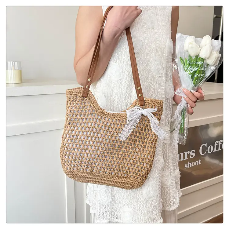 Cotton Woven Beach Bag for Women Large Capacity — feature 18