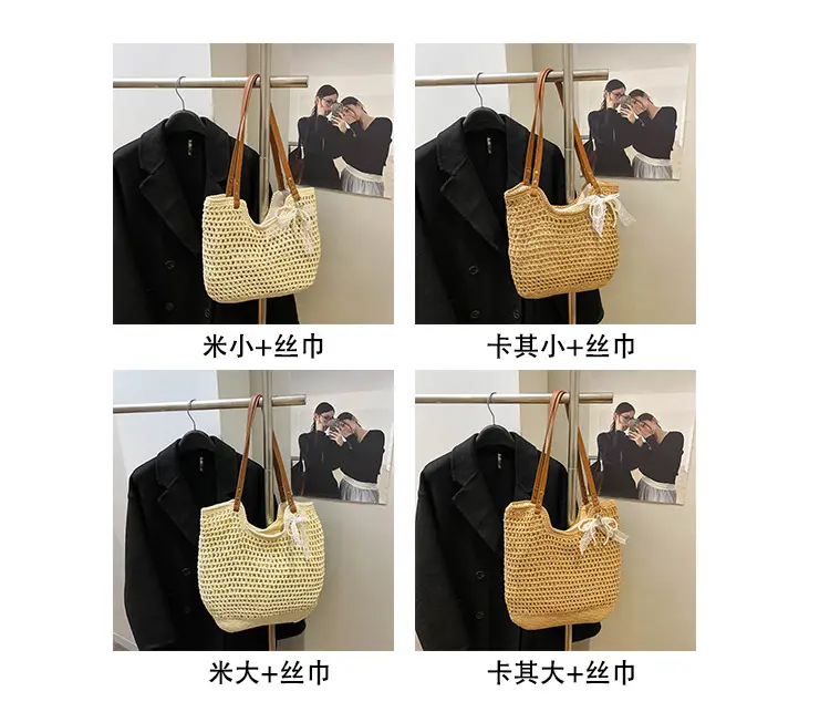 Cotton Woven Beach Bag for Women Large Capacity — feature 6