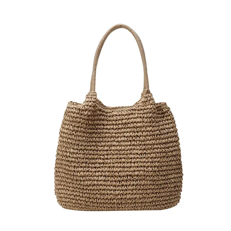 Straw Crossbody Bag Large Capacity Women's Shoulder Bag - Image 2