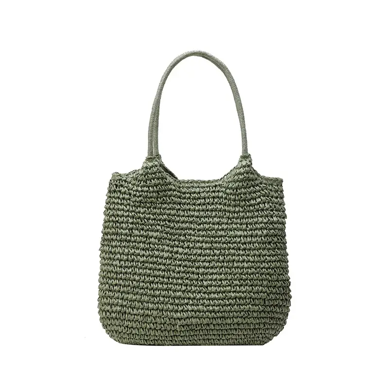 Straw Crossbody Bag Large Capacity Women's Shoulder Bag - Image 3