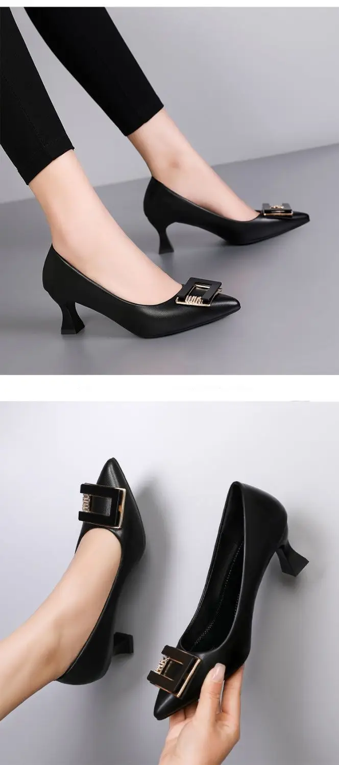 Black Pointed Toe High Heel Women Shoes 2026 â feature 12
