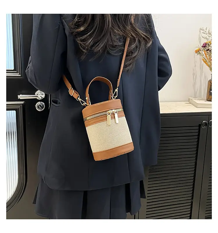 Women's Contrast Stitching Shoulder Bags 2025 Spring New — feature 15