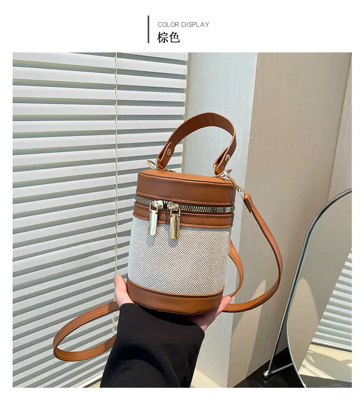 Women's Contrast Stitching Shoulder Bags 2025 Spring New — feature 23
