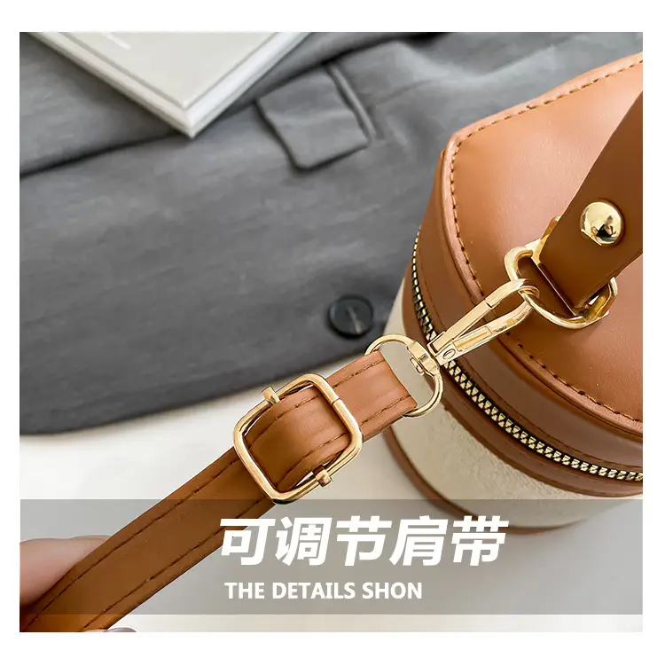 Women's Contrast Stitching Shoulder Bags 2025 Spring New — feature 4