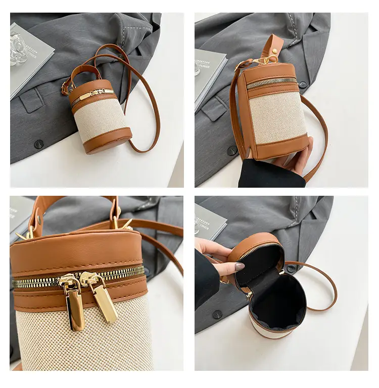 Women's Contrast Stitching Shoulder Bags 2025 Spring New — feature 9