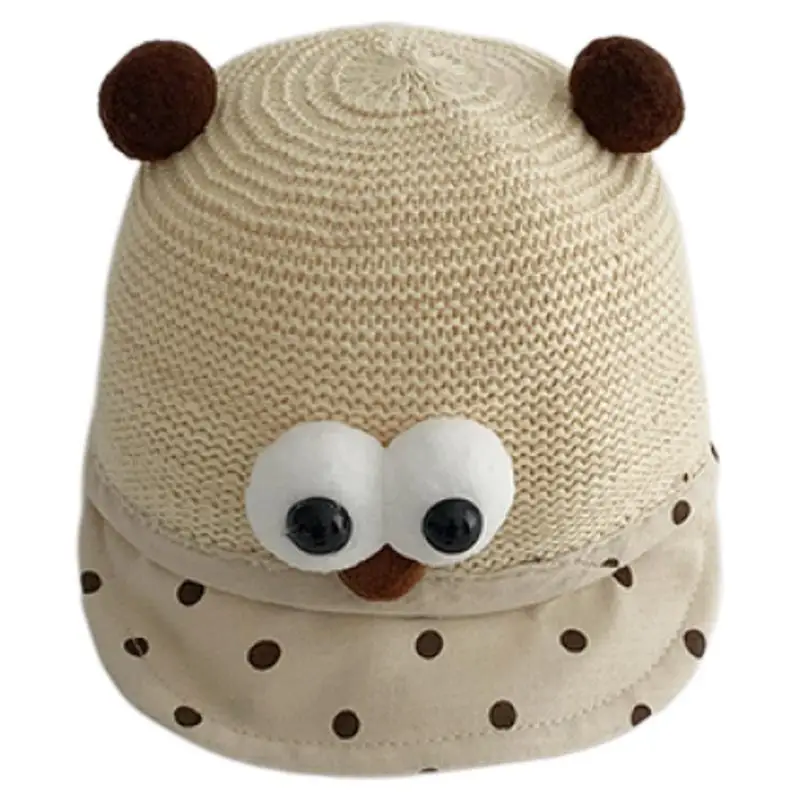 Baby Bear Hat with Eyes for Boys Girls Summer Wear