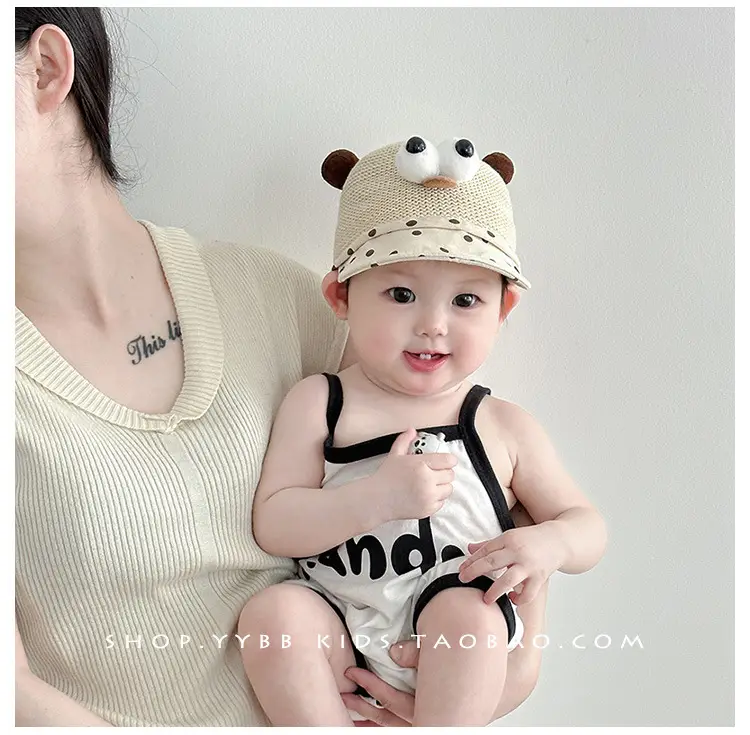Baby Bear Hat with Eyes for Boys Girls Summer Wear — feature 1