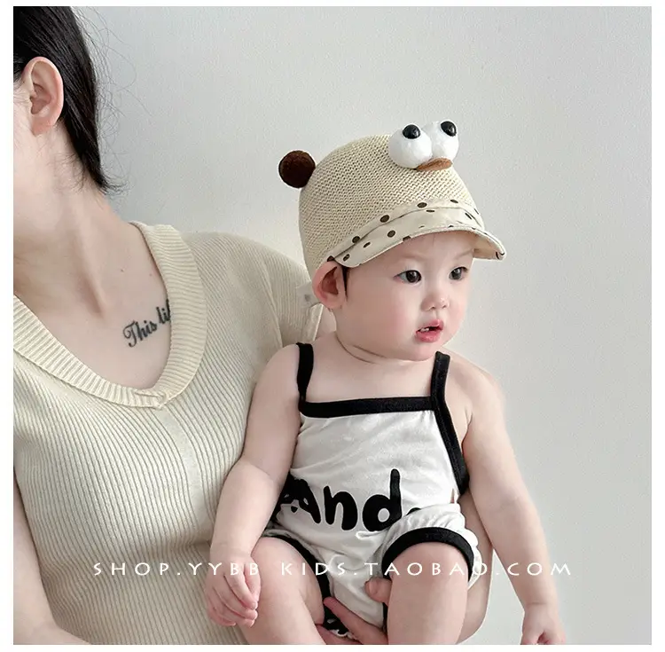 Baby Bear Hat with Eyes for Boys Girls Summer Wear — feature 3