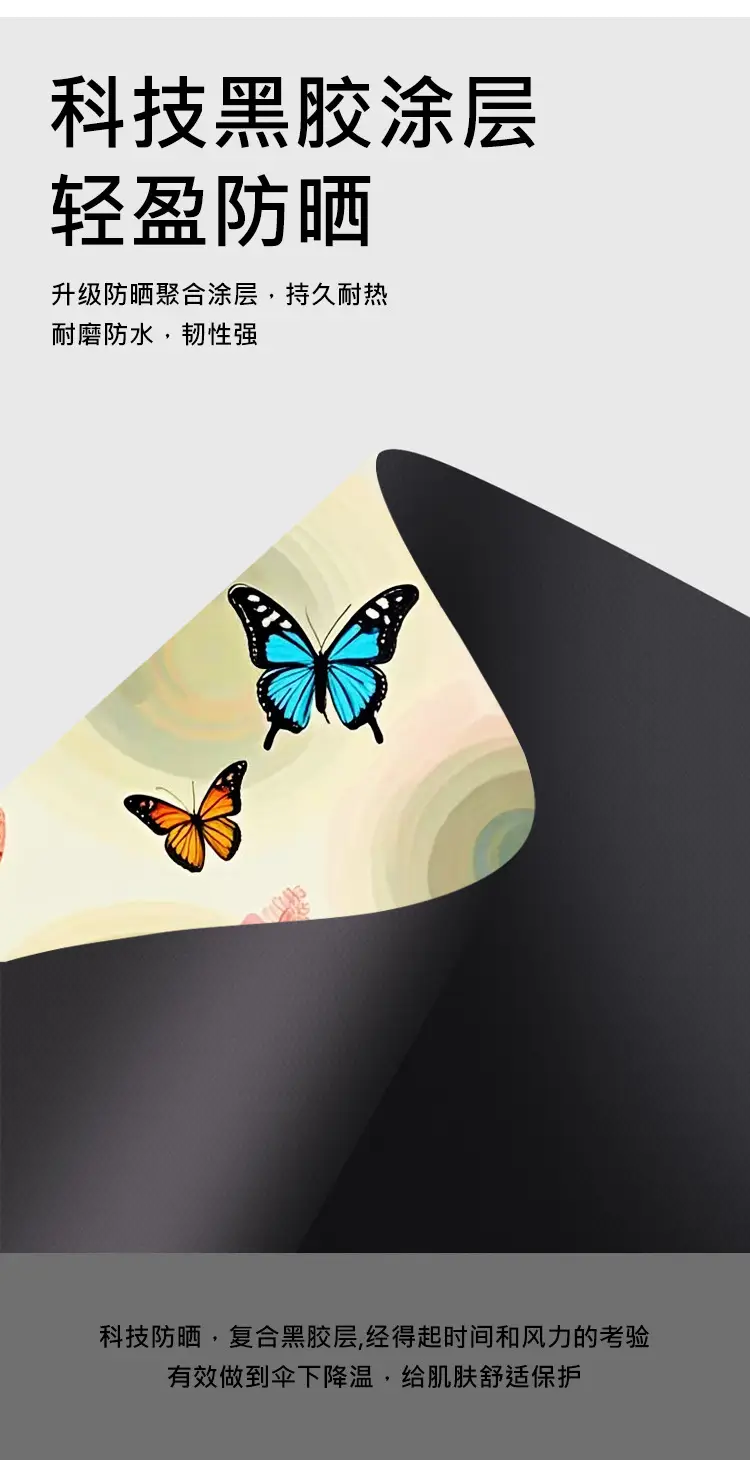 Portable Folding Umbrella Dual Use Sun Rain 50% Off — feature 11