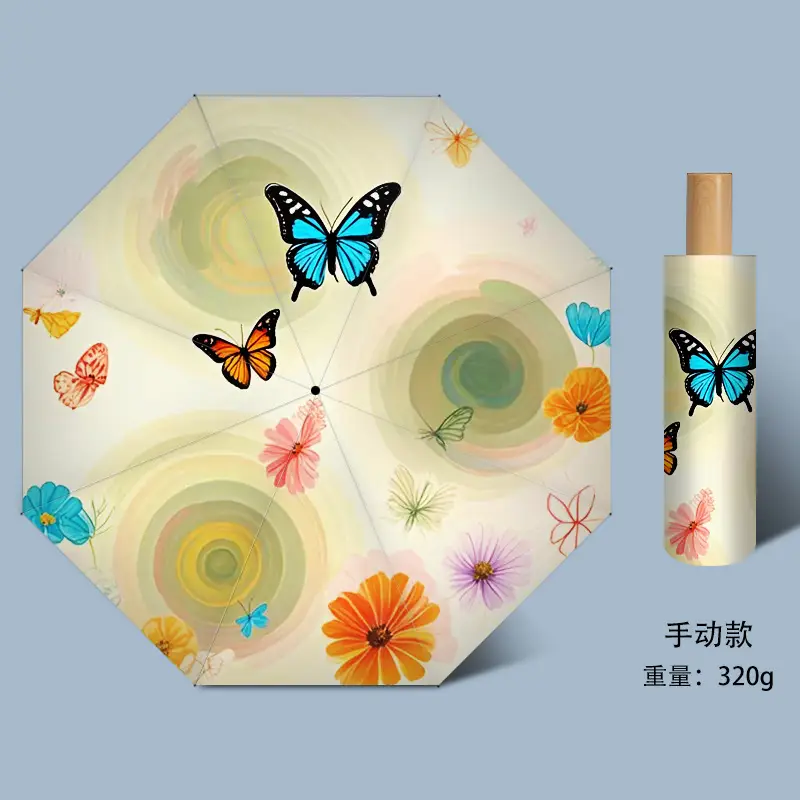 Portable Folding Umbrella Dual Use Sun Rain 50% Off — feature 3