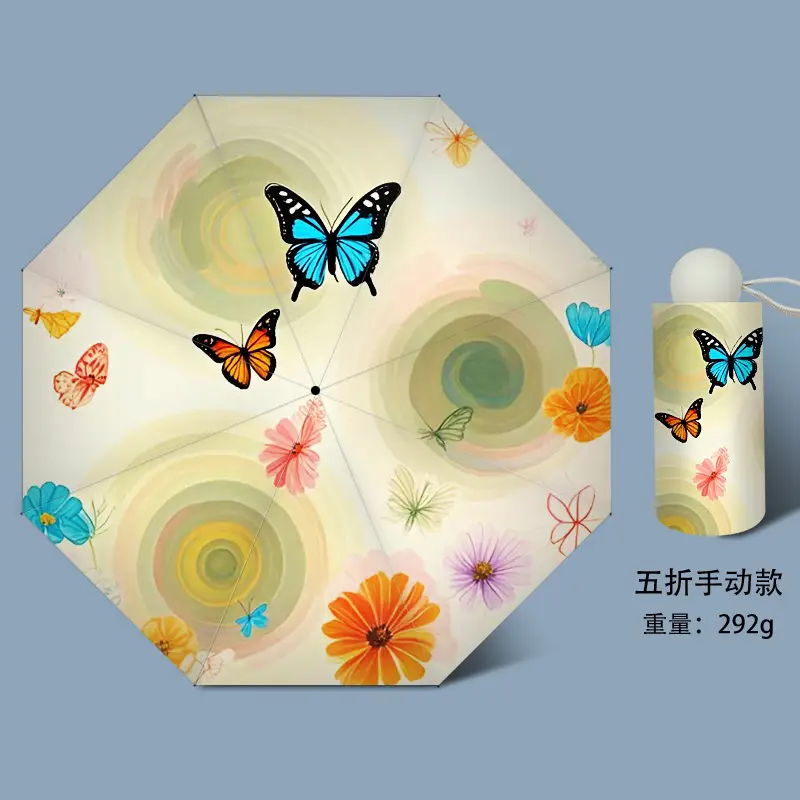 Portable Folding Umbrella Dual Use Sun Rain 50% Off — feature 5