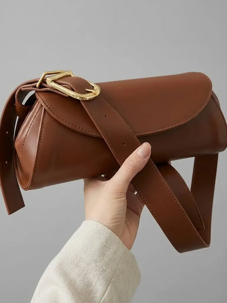 Brown Leather Crossbody Bag for Women 2026 - Image 3