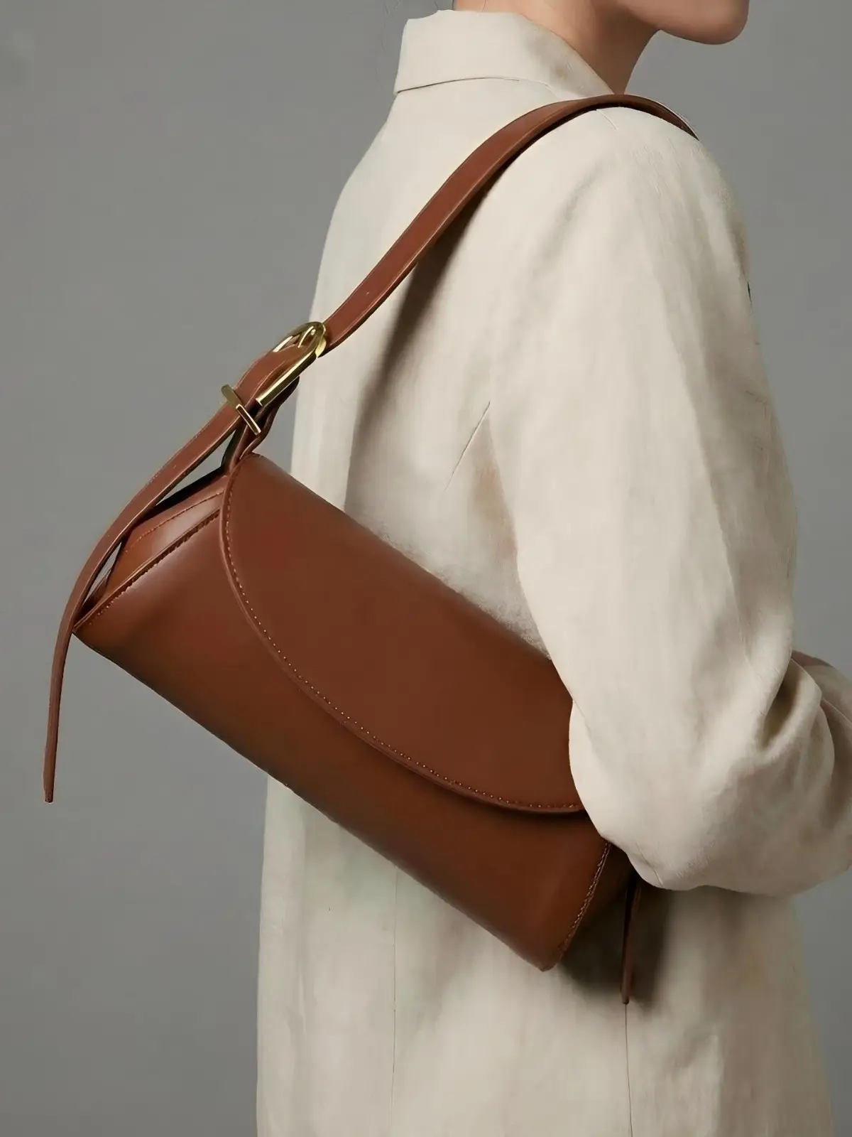 Brown Leather Crossbody Bag for Women 2026 - Image 4
