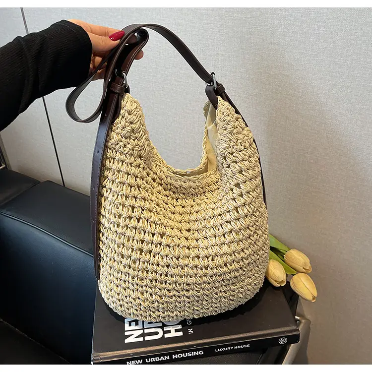Women Straw Shoulder Bag Large Capacity 2026 — feature 12