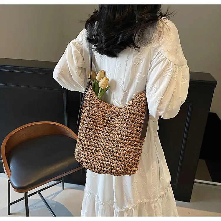 Women Straw Shoulder Bag Large Capacity 2026 — feature 22