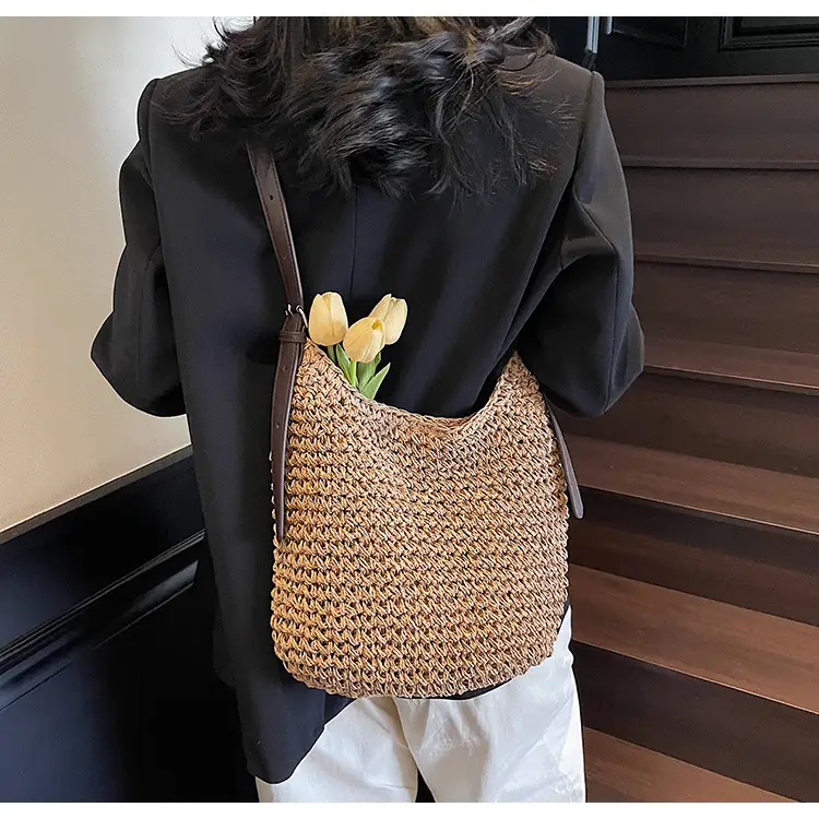 Women Straw Shoulder Bag Large Capacity 2026 — feature 25
