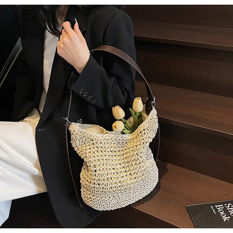Women Straw Shoulder Bag Large Capacity 2026 — feature 27