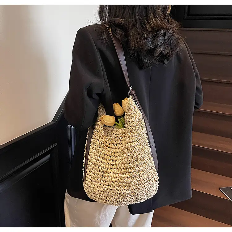 Women Straw Shoulder Bag Large Capacity 2026 — feature 28