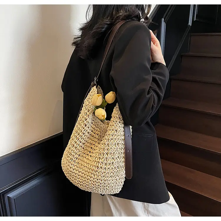 Women Straw Shoulder Bag Large Capacity 2026 — feature 29