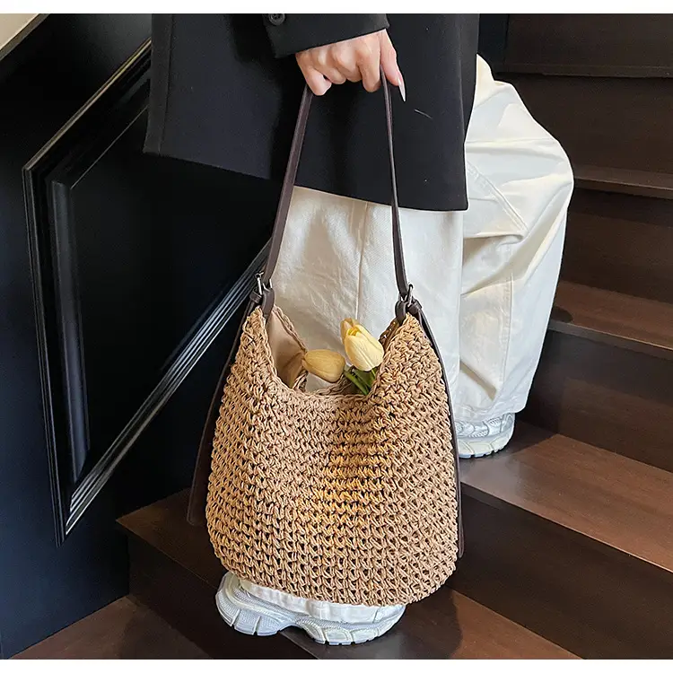 Women Straw Shoulder Bag Large Capacity 2026 — feature 33