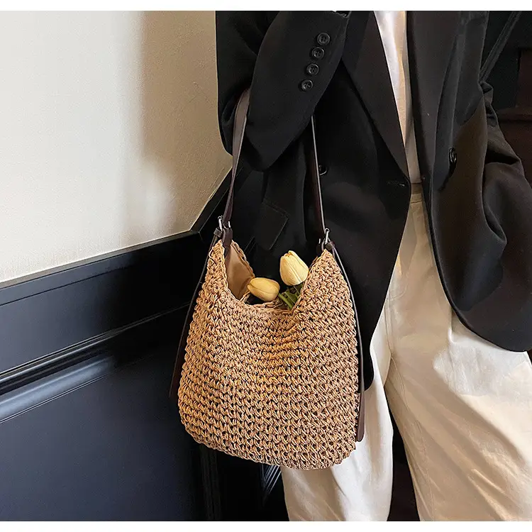 Women Straw Shoulder Bag Large Capacity 2026 — feature 34