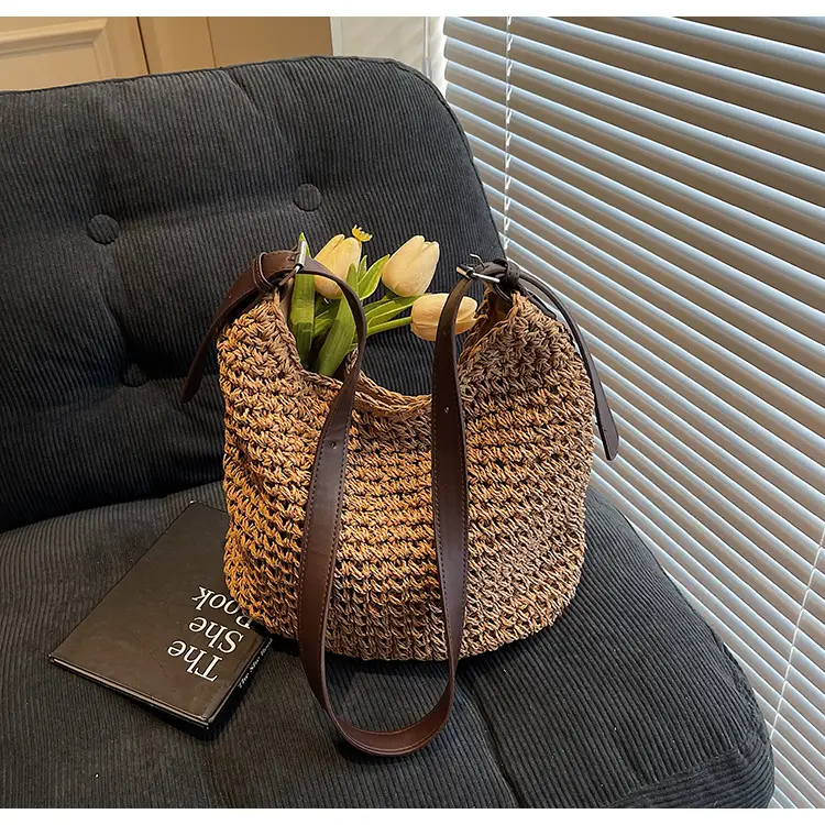 Women Straw Shoulder Bag Large Capacity 2026 — feature 37