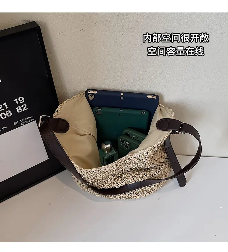 Women Straw Shoulder Bag Large Capacity 2026 — feature 7