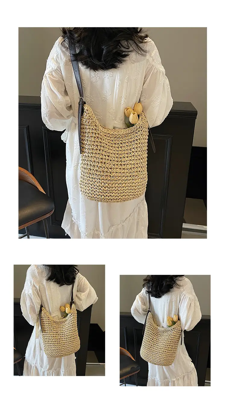 Women Straw Shoulder Bag Large Capacity 2026 — feature 9