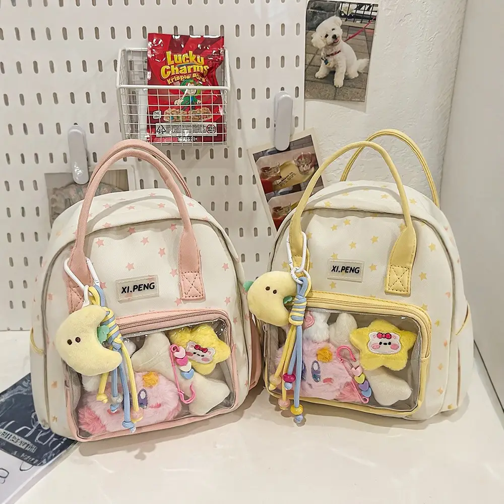 Cute Transparent Shoulder Bags for Girls Travel College Baby Luggage - Image 6