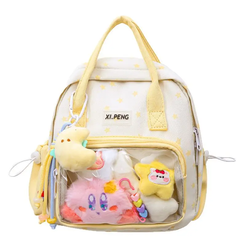 Cute Transparent Shoulder Bags for Girls Travel College Baby Luggage - Image 9