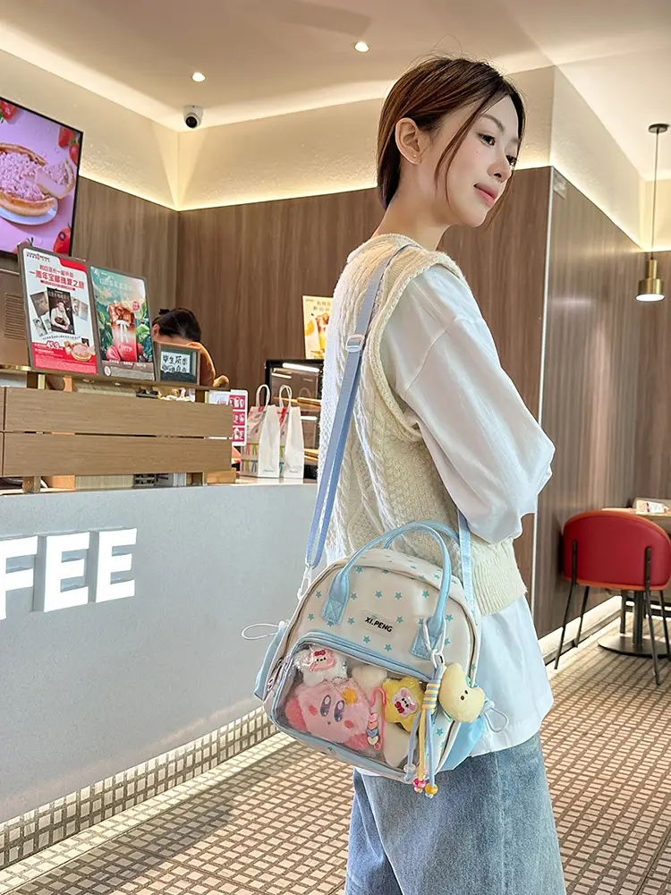 Cute Transparent Shoulder Bags for Girls Travel College Baby Luggage — feature 25