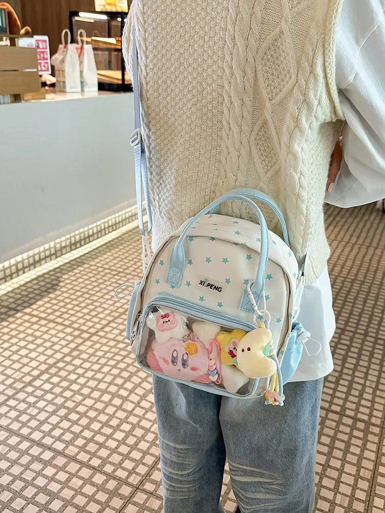 Cute Transparent Shoulder Bags for Girls Travel College Baby Luggage — feature 26