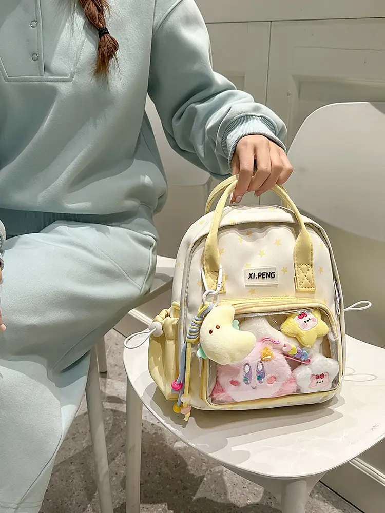 Cute Transparent Shoulder Bags for Girls Travel College Baby Luggage — feature 28