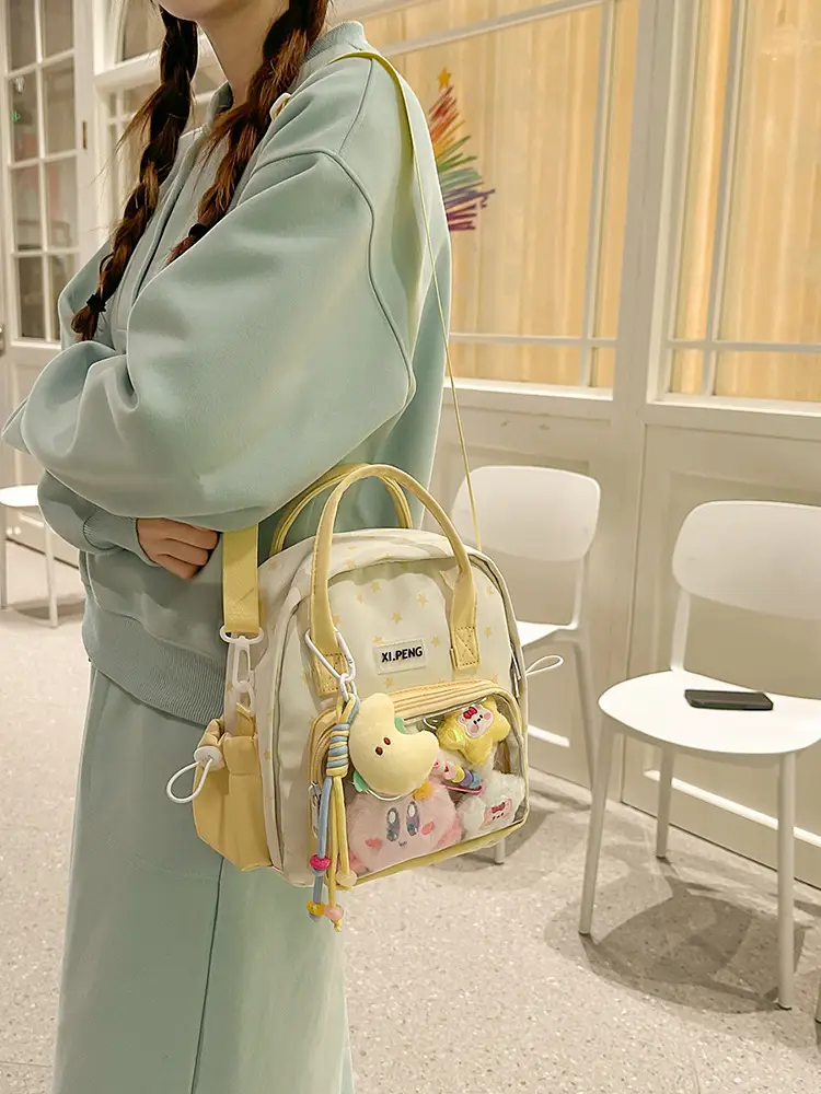Cute Transparent Shoulder Bags for Girls Travel College Baby Luggage — feature 31