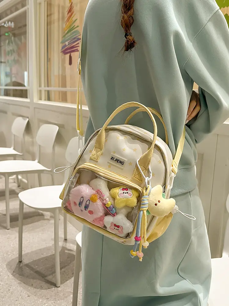 Cute Transparent Shoulder Bags for Girls Travel College Baby Luggage — feature 32