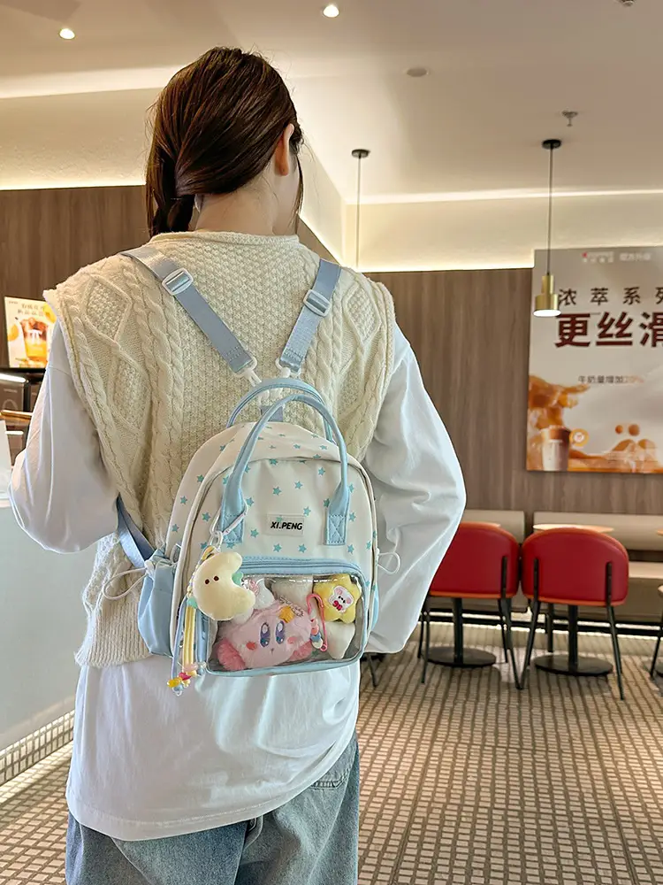 Cute Transparent Shoulder Bags for Girls Travel College Baby Luggage — feature 33