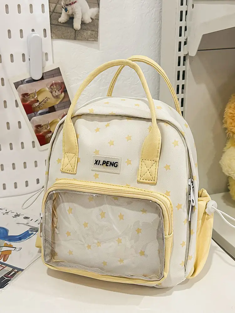 Cute Transparent Shoulder Bags for Girls Travel College Baby Luggage - Image 2