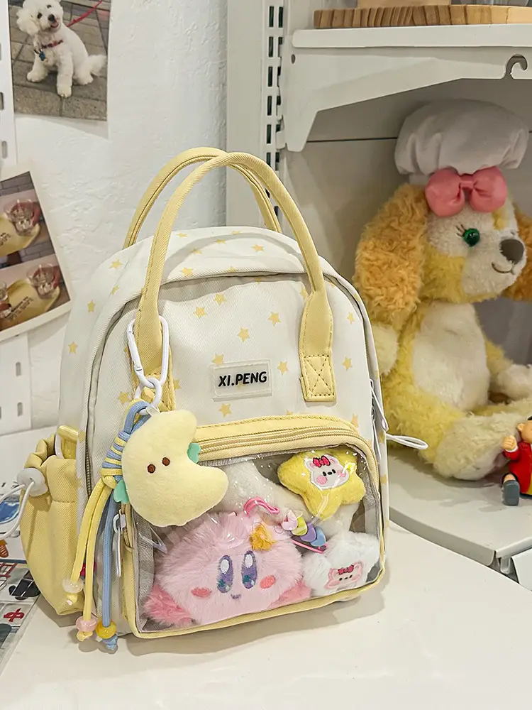 Cute Transparent Shoulder Bags for Girls Travel College Baby Luggage - Image 4