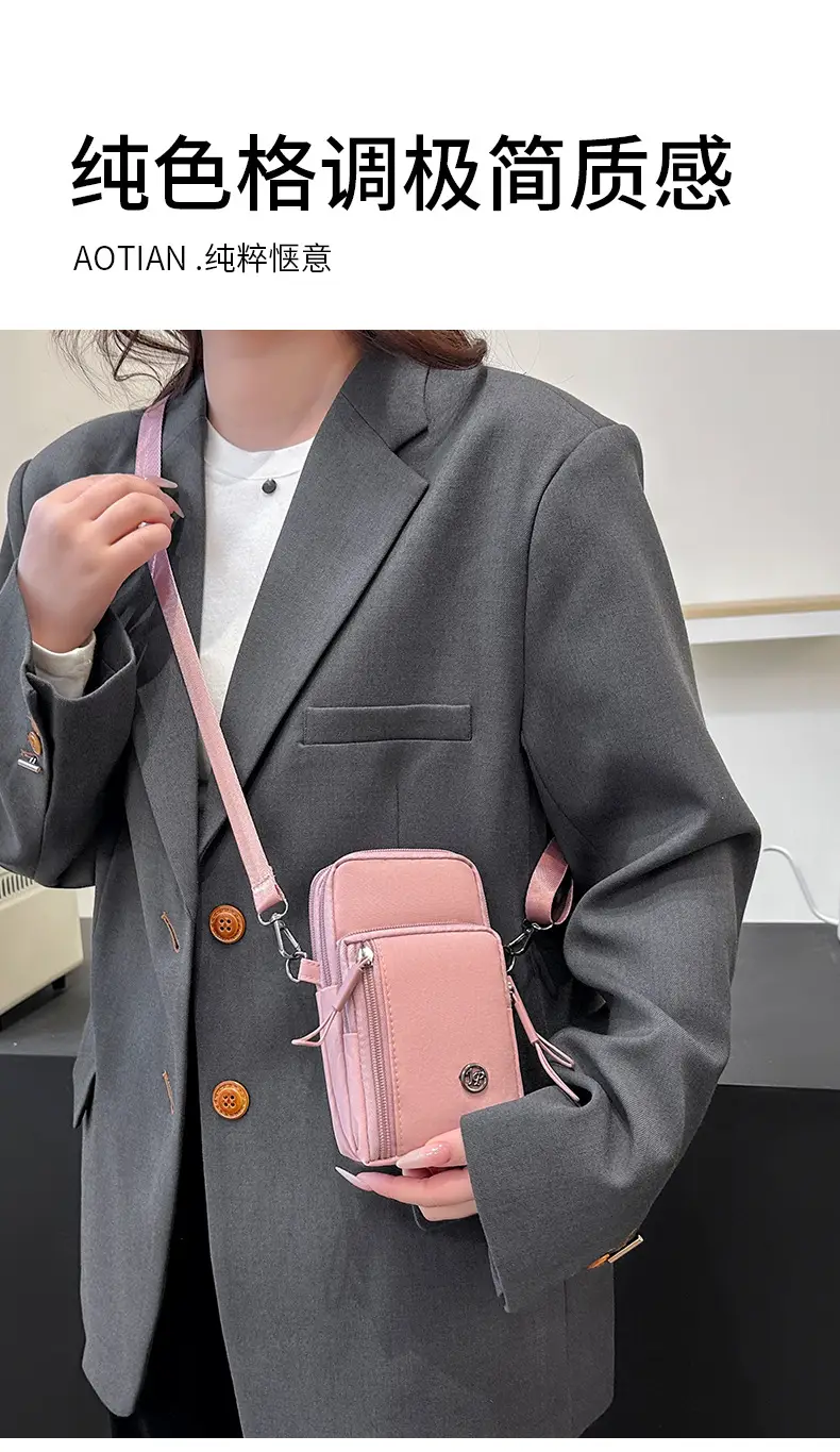 Pink Crossbody Shoulder Bag for Women — feature 2
