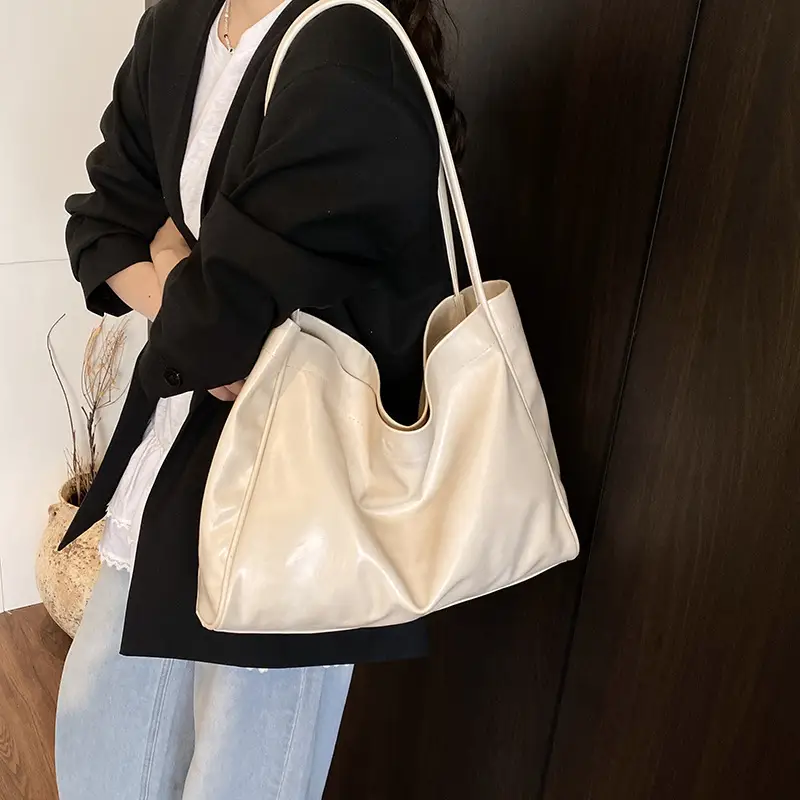 Blue Vintage Commuter Tote Bag Large Capacity Women's 2025 New Fashion - Image 9