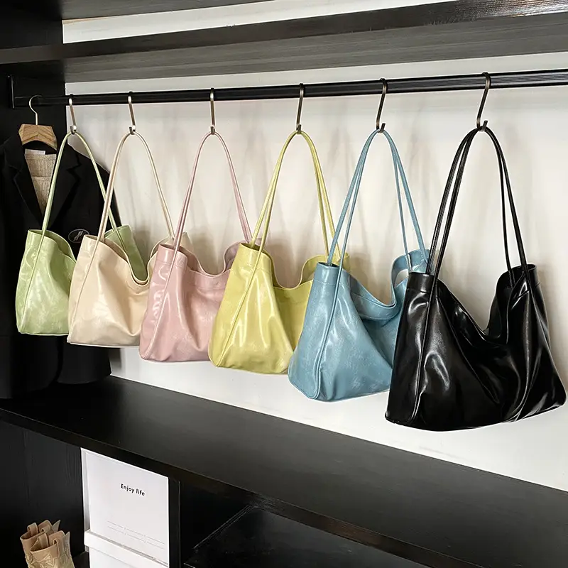 Blue Vintage Commuter Tote Bag Large Capacity Women's 2025 New Fashion - Image 10