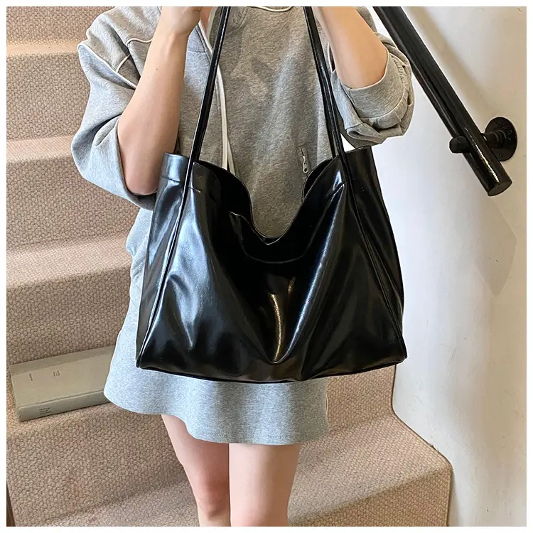 Blue Vintage Commuter Tote Bag Large Capacity Women's 2025 New Fashion — feature 15