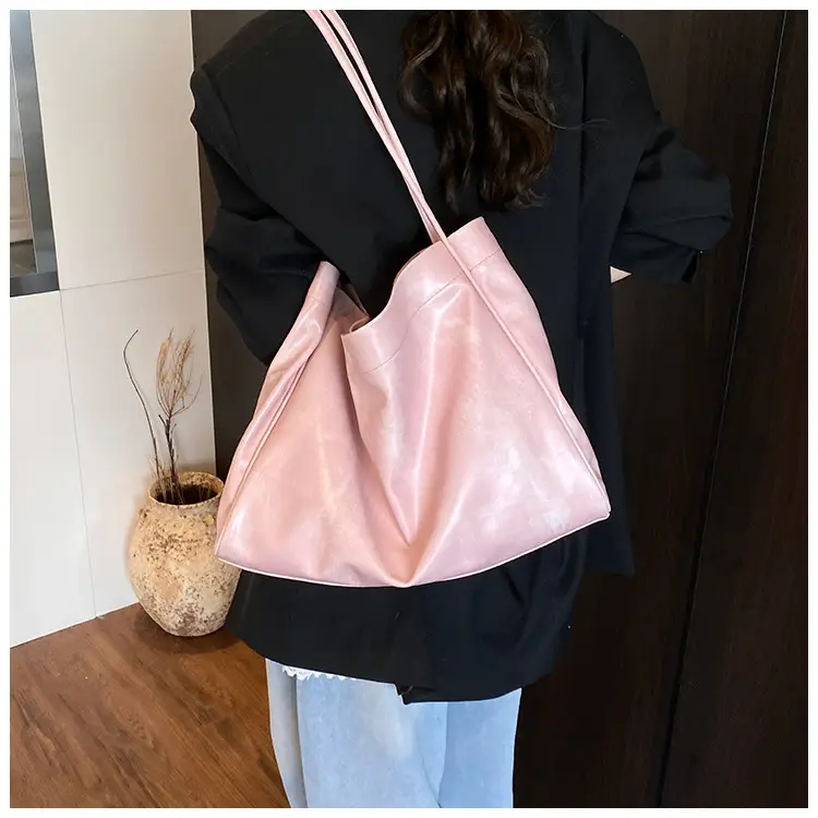 Blue Vintage Commuter Tote Bag Large Capacity Women's 2025 New Fashion — feature 36