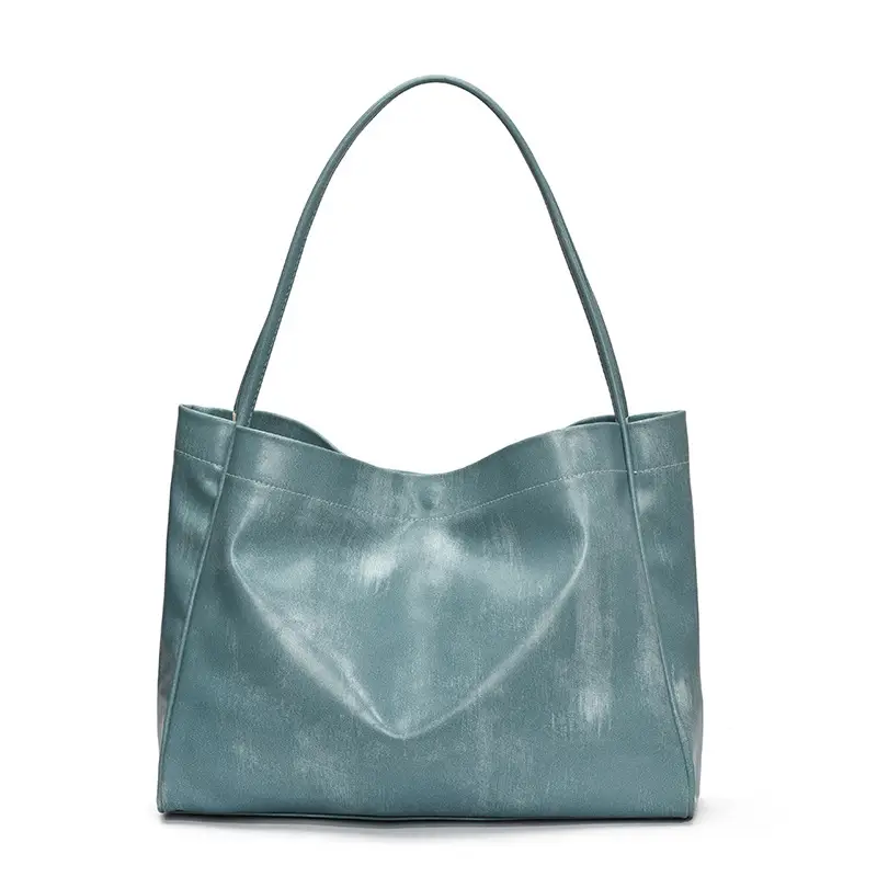 Blue Vintage Commuter Tote Bag Large Capacity Women's 2025 New Fashion - Image 6