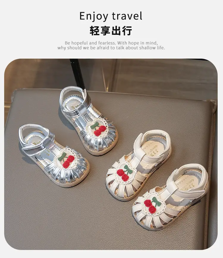 Baby Sandals Women's White Red Flower 2025 — feature 1