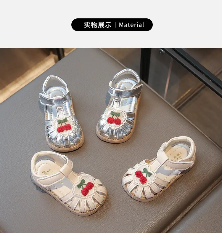 Baby Sandals Women's White Red Flower 2025 — feature 6