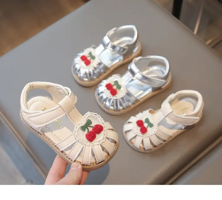 Baby Sandals Women's White Red Flower 2025 — feature 8