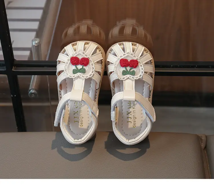 Baby Sandals Women's White Red Flower 2025 — feature 9