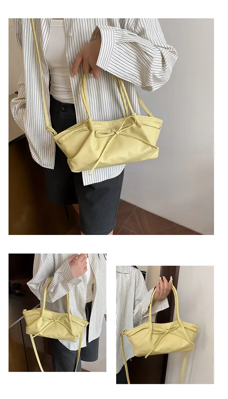 Women's Large Capacity Shoulder Crossbody Bag Yellow — feature 18